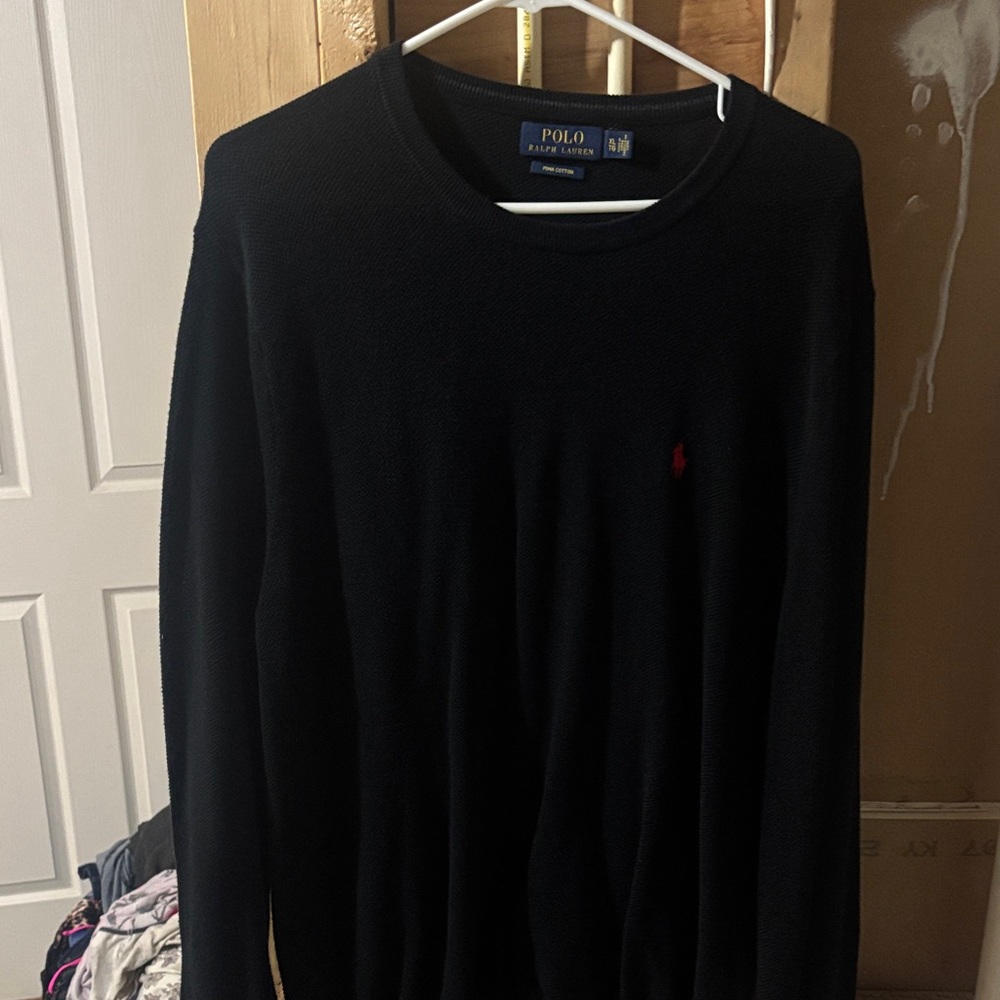 Polo by Ralph Lauren Men's Black Crewneck Sweater